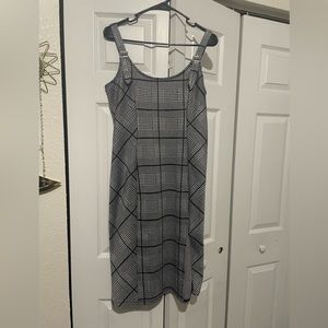 Black and white squared dress